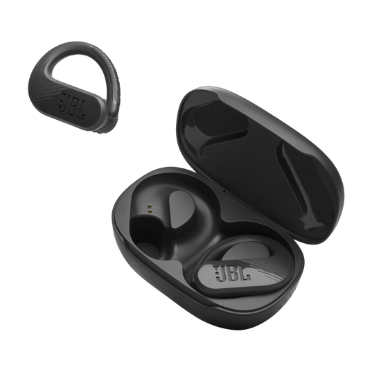JBL Endurance Peak 3 - Black - Dust and water proof True Wireless active earbuds - Detailshot 8